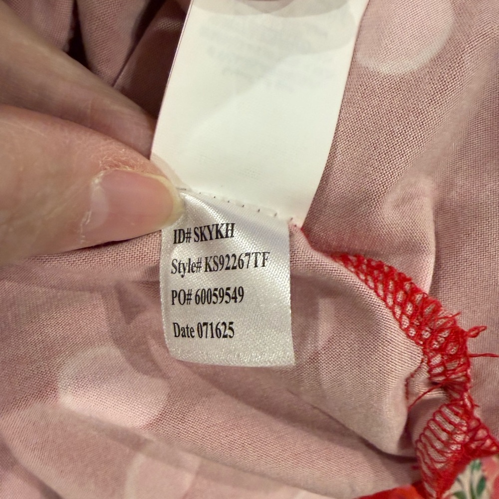 Kate Spade Red Polka Dot Pajama Top - Picture 6 of 7